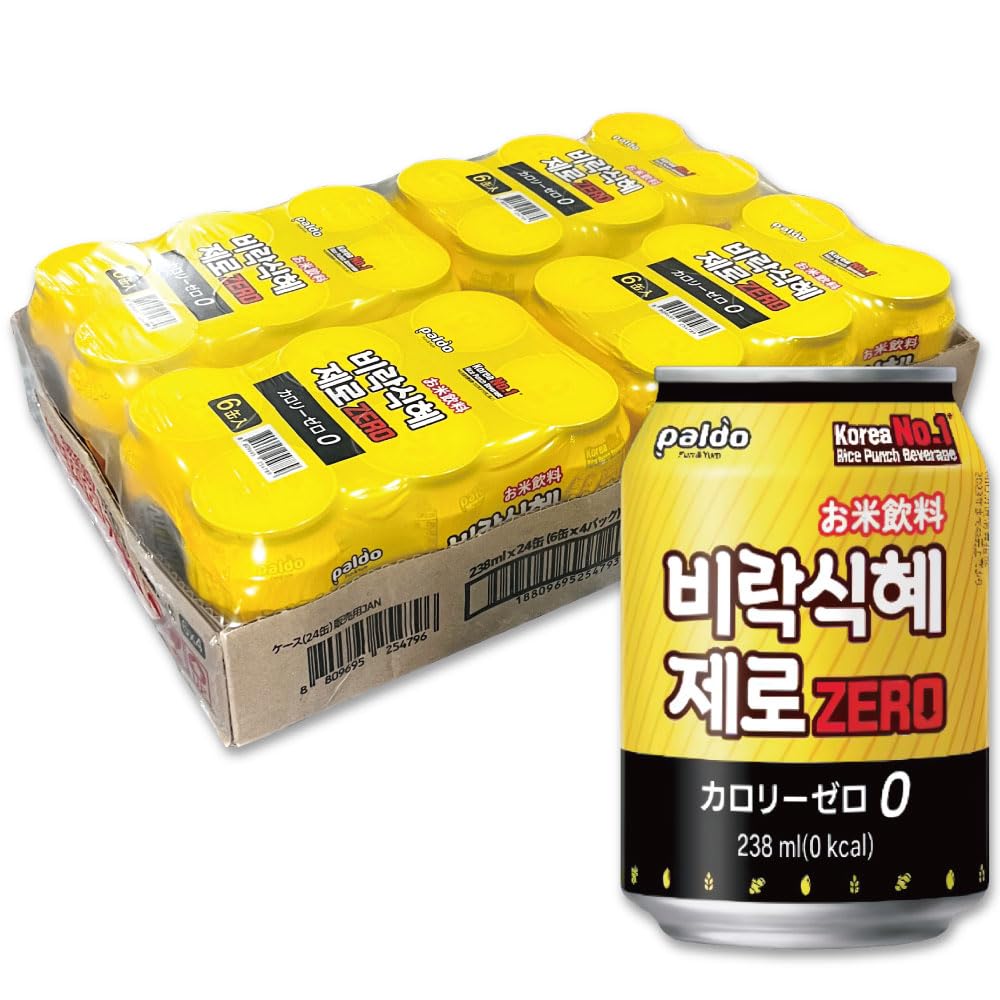 Amazon.co.jp: パルド シッケ ゼロ 238ml 24缶セット / ビラック 韓国